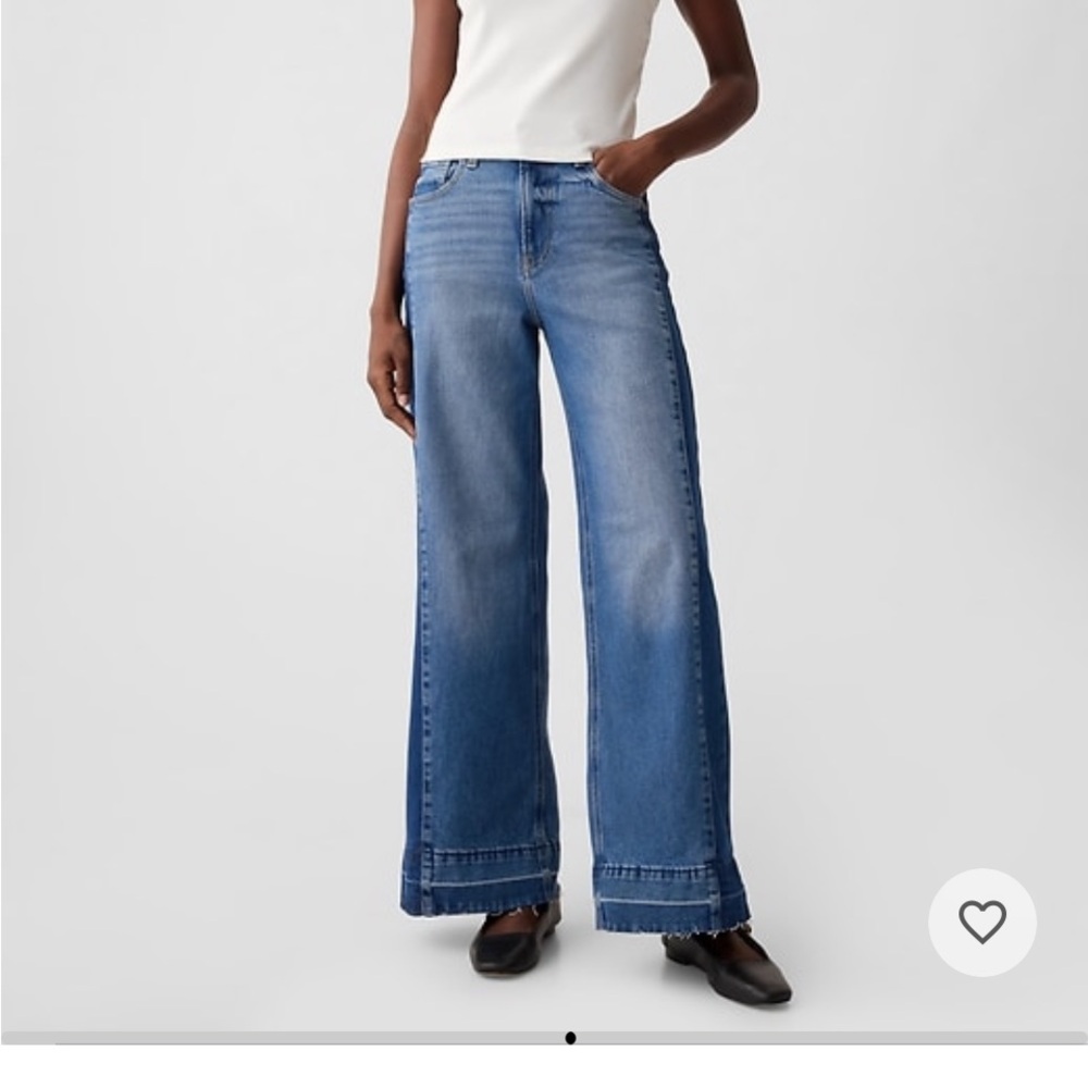 GAP Women's Blue Wide-Leg Jeans